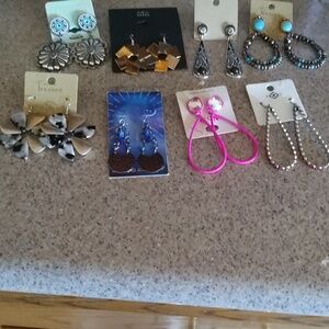 Elegant Gold and Silver Earrings Set